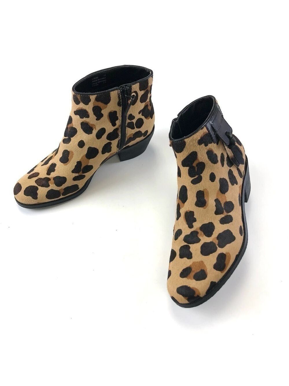 Cole Haan leopard print pony low boot Size 5B